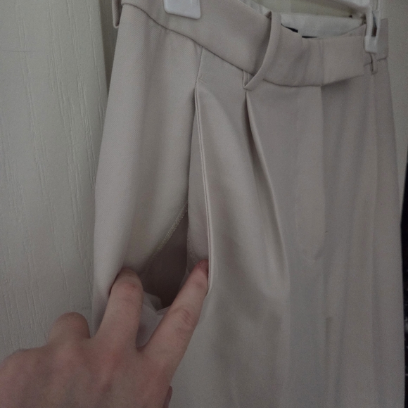 Zara Wide Leg High Waisted Trousers - Picture 6 of 9